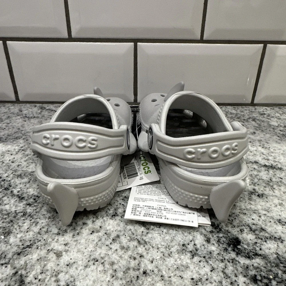 Crocs Classic I AM Shark Clog K Atmosphere Preschool 4‎ C Sandal 210011-1FT New